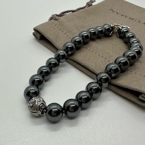 DAVID YURMAN Spiritual Bead Hematite with waves